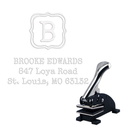 Brooke Initial with Address Embosser